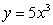 In which function does the output, y, increase by a factor of 8 when the input, x, is doubled? A)    B)    C)    D)   