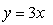 <strong>In which function does the output, y, increase by a factor of 9 when the input, x, is tripled?</strong> A) B) C) D)