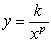 Given that y is inversely proportional to the cube root of x and when , the formula describes this relationship. Find A) p and B) k.