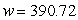 <strong>Given that w is directly proportional to the cube of x and inversely proportional to the square root of y and, when and ,</strong> A) find a formula to describe the relationship (use only positive exponents and fractional exponents rather than radicals, if necessary) and, B) use the formula to find w when and . Round your answer to 2 decimal places, if necessary.