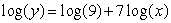 Convert the equation to its power function equivalent form,   .   