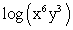Expand the following expression using rules of logarithms:   A)    B)    C)    D)   