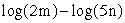 Expand the following expression using rules of logarithms:   A)    B)    C)    D)   