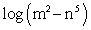 Expand the following expression using rules of logarithms:   A)    B)    C)    D)   