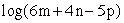 Expand the following expression using rules of logarithms:   A)    B)    C)    D)   