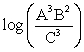Contract the following expression using rules of logarithms. Express your answer as a single logarithm.   A)    B)    C)    D)   