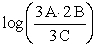 Contract the following expression using rules of logarithms. Express your answer as a single logarithm.   A)    B)    C)    D)   
