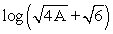Expand the following expression using rules of logarithms:   A)    B)    C)    D)   
