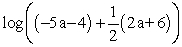 Contract the following expression using rules of logarithms. Write your answer as a single logarithm.   A)    B)    C)    D)   