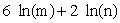 Contract the following expression using rules of logarithms. Express your answer as a single logarithm.    