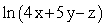 <strong>Contract the following expression using rules of logarithms. Express your answer as a single logarithm. </strong> A) B) C) D)