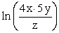 <strong>Contract the following expression using rules of logarithms. Express your answer as a single logarithm. </strong> A) B) C) D)