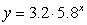 Which equation in the form   for an exponential function has initial value, 230,000, and growth factor, 1.2? A)    B)    C)    D)   