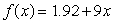 Choose the function that best matches the description: When x is 0, y is 2, and when x increases 1 unit, y is multiplied by 1.74 A)    B)    C)    D)   