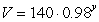 The following function gives the amount, A, of a radioactive element remaining as a function of y, the years of decay:    Find the half-life to the nearest year.