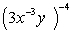 Simplify the expression. Express your answer using only positive exponents and evaluate whenever possible.    