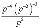 Simplify the expression. Express your answer using only positive exponents.    