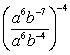 Simplify the expression. Express your answer using only positive exponents.    
