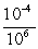 Simplify and express the answer as a power of 10 with a positive exponent.    