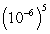Simplify and express the answer as a power of 10 with a positive exponent.    