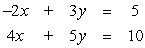 Determine whether   is a solution to the following system.   A)  It is not a solution. B)  It is a solution.