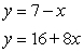 Solve the system.