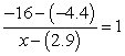 Find the value of x that satisfies the equation.   