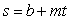 A car starts traveling at 5 mph and its speed is increasing by 6 mph each minute. A) Find a linear equation that describes the statement.Write your answer in slope-intercept form,   , in terms of speed, s, and time (in minutes), t. B) Use your function to find the speed, in miles per hour, of the car after 5 minutes. 