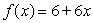 Which function's graph has a steeper slope? A)    B)   
