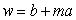 Find a linear equation that describes the statement. A cat is born (age 0) weighing 3.8 ounces and at 8 years of age the cat weighs 148.6 ounces. Write your answer in slope-intercept form,   , in terms of weight, w, and age, a. 
