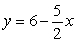 Write the equation of the line perpendicular to   and goes through the point (2, 8).