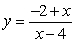 For the equation: what value cannot be in the domain?