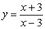 For the equation: find the value of x when y is 3.