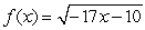 Find the domain of the function, .    Write your answer in interval notation using fractions. 