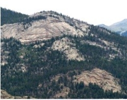 <strong>79)Which of the following processes is most important in sculpting the landscape shown in this photograph from the Investigation?  </strong> A)wind erosion B)stream erosion C)fracturing due to exfoliation D)movement of blocks uphill <div style=padding-top: 35px> 