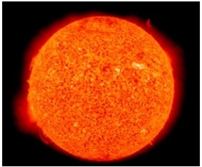 36) Which of the following features best describes this object?   A) Star B) Supernova C) Nebula D) Spiral galaxy
