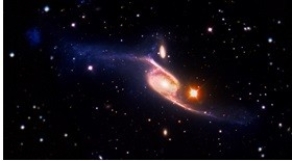 61) Which of the following statements best describes how this object may have formed?   A) Material accumulated into a sphere because of gravity, and underwent nuclear fusion of hydrogen. B) A supernova explosion, probably from the late-stage evolution of a high-mass star. C) A high-temperature star, formed by nuclear fusion. D) Accumulation of mass from an interstellar cloud with pockets of high-mass material becoming stars.