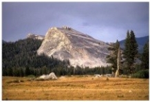 17) The feature in this photograph is a(n) :   A) drumlin. B) roche moutonnée. C) kame. D) esker.
