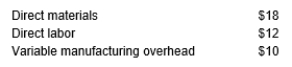 XM Company currently buys 15,000 units of a part used to manufacture its product at $39 per unit. The supplier recently informed XM Company that a 20 percent increase will take effect next year. XM has some additional space and could produce the units for the following per-unit costs (based on 15,000 units):    If XM purchases the units from the supplier, XM can rent out the plant for $22,500 per year. Should XM Company buy the part externally or make it internally? Use differential analysis to support your answer.