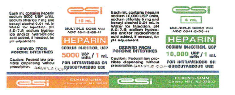 Order: heparin 8000 units, subQ, q6h Drugs available:    a. Which heparin would you use? b. How many milliliters of heparin would you give per dose?