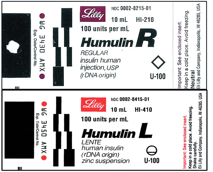 Order: Regular insulin 5 units and Humulin L insulin 45 units subQ, daily Drugs available:    a. Explain the method for mixing the two insulins. b. Mark on the insulin syringe how much regular insulin and how much Lente insulin you would withdraw.   