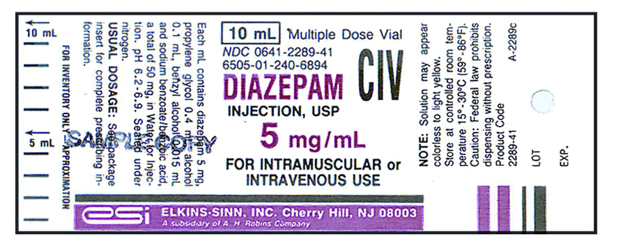 Order: diazepam (Valium) 10 mg, IM, stat Drug available: How many milliliters should the Patient receive?