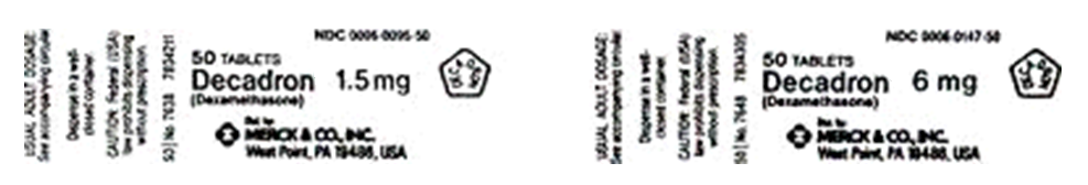 Order: dexamethasone (Decadron) 3 mg, PO, bid Drugs available:    a. Which bottle of Decadron would you use? b. How many tablets would you give per dose?