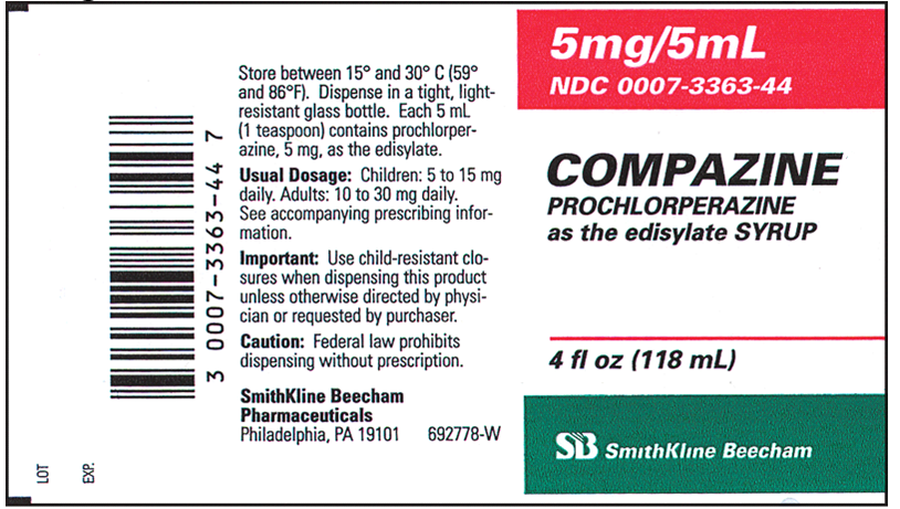 Order: prochlorperazine (Compazine) 7.5 mg, PO, qid Drug available:   How many milliliters of Compazine would the Patient receive per dose?