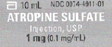 Calculate the number of milliliters needed for each intravenous dose for direct IV push. Use either the basic formula, ratio and proportion, fractional equation, or dimensional analysis methods. -Atropine sulfate 0.5 mg, IV push , Available: 1 mg/10 mL , Amount:
