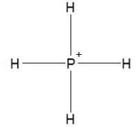 Phosphine, PH<sub>3</sub>, is structurally much like ammonia. Which of the following is the best Lewis structure of phosphine? A)    B)    C)    D)   
