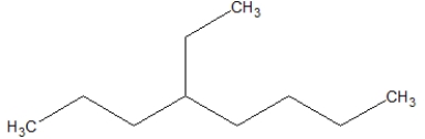 <strong>The following compound goes by what name?  </strong> A)4-ethyloctane B)5-ethyloctane C)3-propylheptane D)4-propylheptane <div style=padding-top: 35px> 