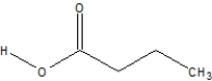 What is the proper name for this compound?   A) Butanoic acid B) Propanoic acid C) Valeric acid D) Pentanoic acid