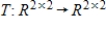 The function   defined by   , where   and   are nonzero scalars, is a linear transformation.