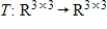 Suppose   are   orthogonal matrices, and let   be defined by   . Verify that   is a linear transformation, determine if   is an isomorphism, and if so, find   .